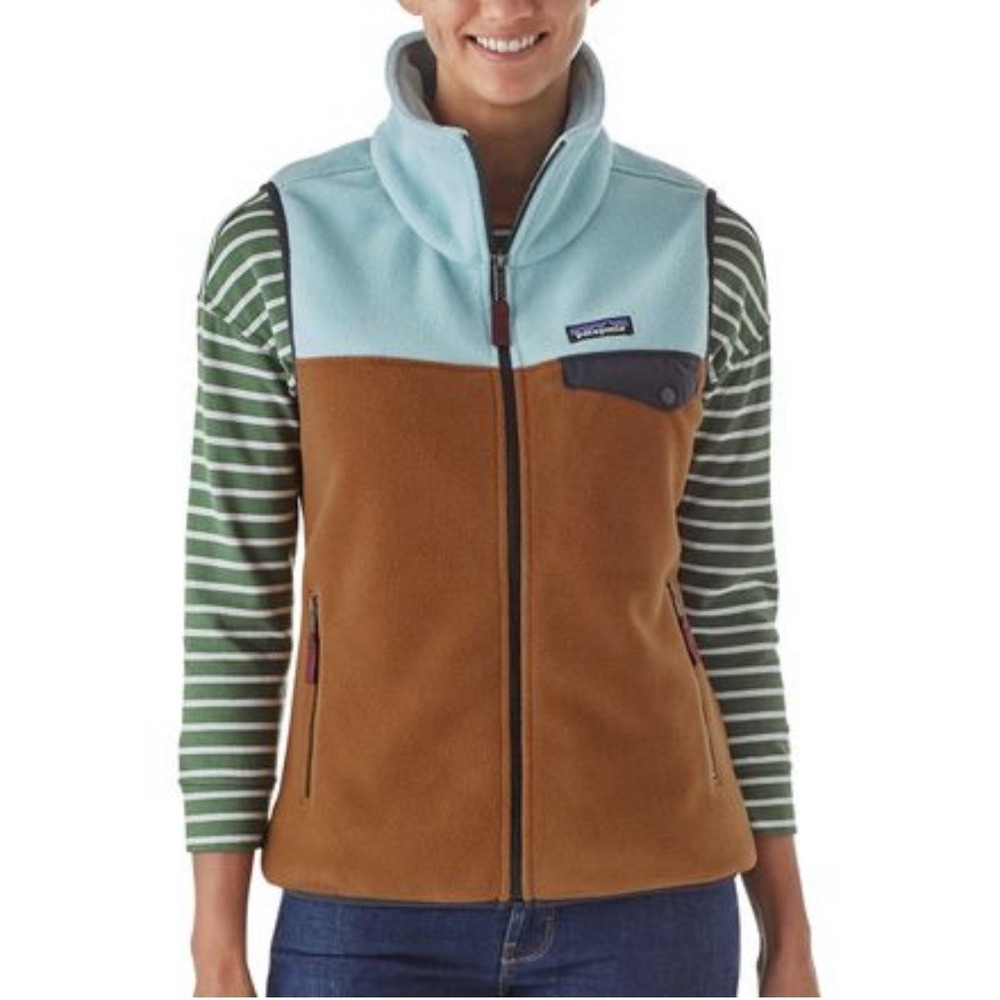 Patagonia Women's Snap-T Synchilla Fleece Vest Women's Colorblock Full Zip XL